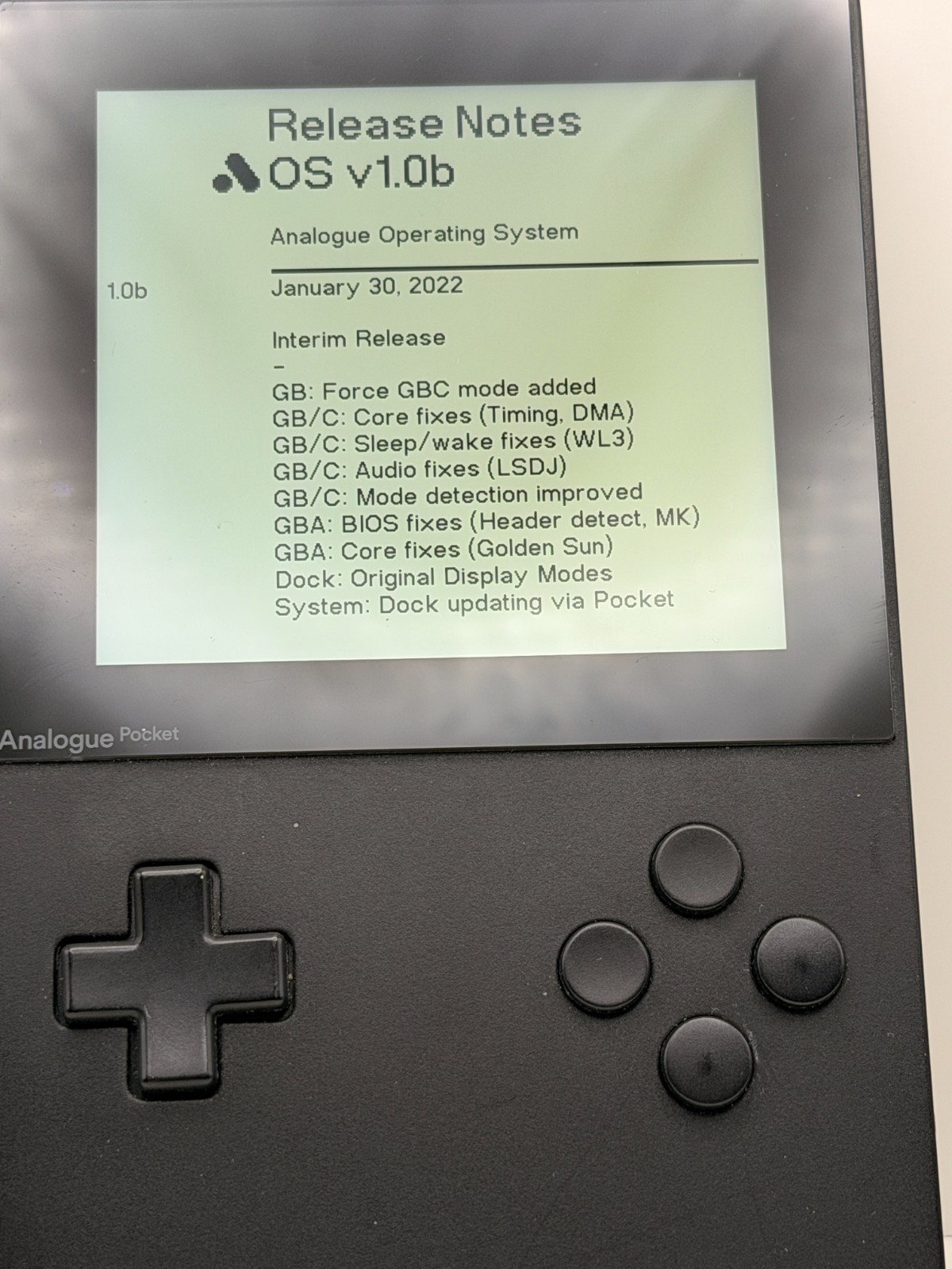 Analogue Pocket Handheld System – Black