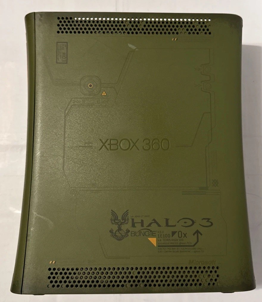 Halo 3 Special Edition Xbox 360 Console Only Falcon MB Serviced Deep Cleaned 👀