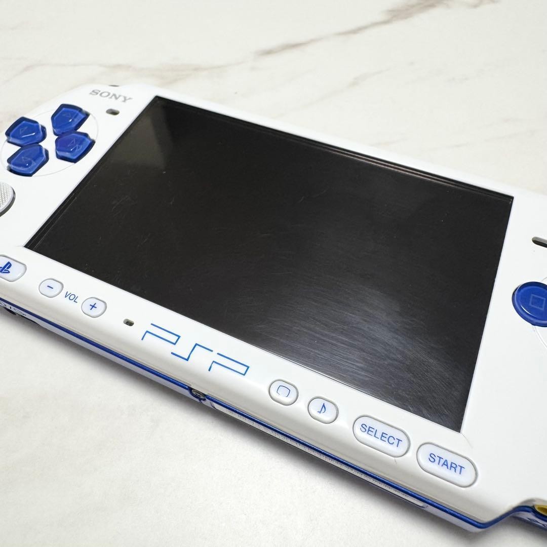 Sony PSP-3000 White Blue Console Tested Working Region Free
