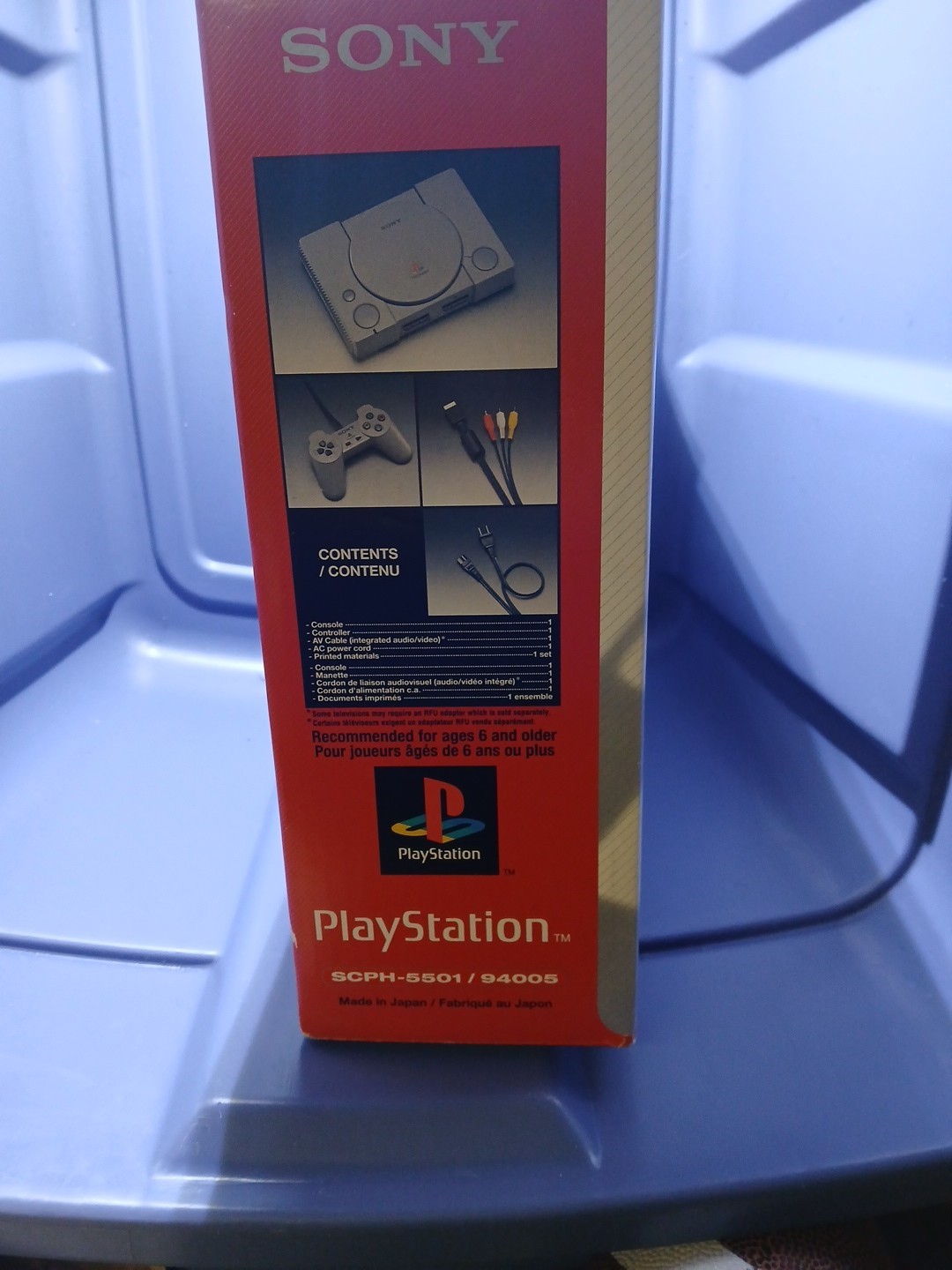 Open Box (New) Sony PlayStation 1 Console Mint+ in Box 1998 Retro tested