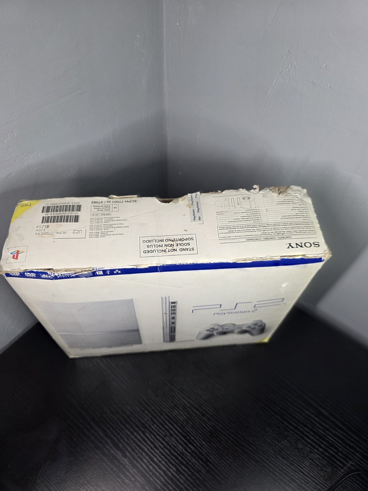 PS2 Slim Satin Silver PLAYSTATION 2 Console SCPH-77001 (Read DESCRIPTION)