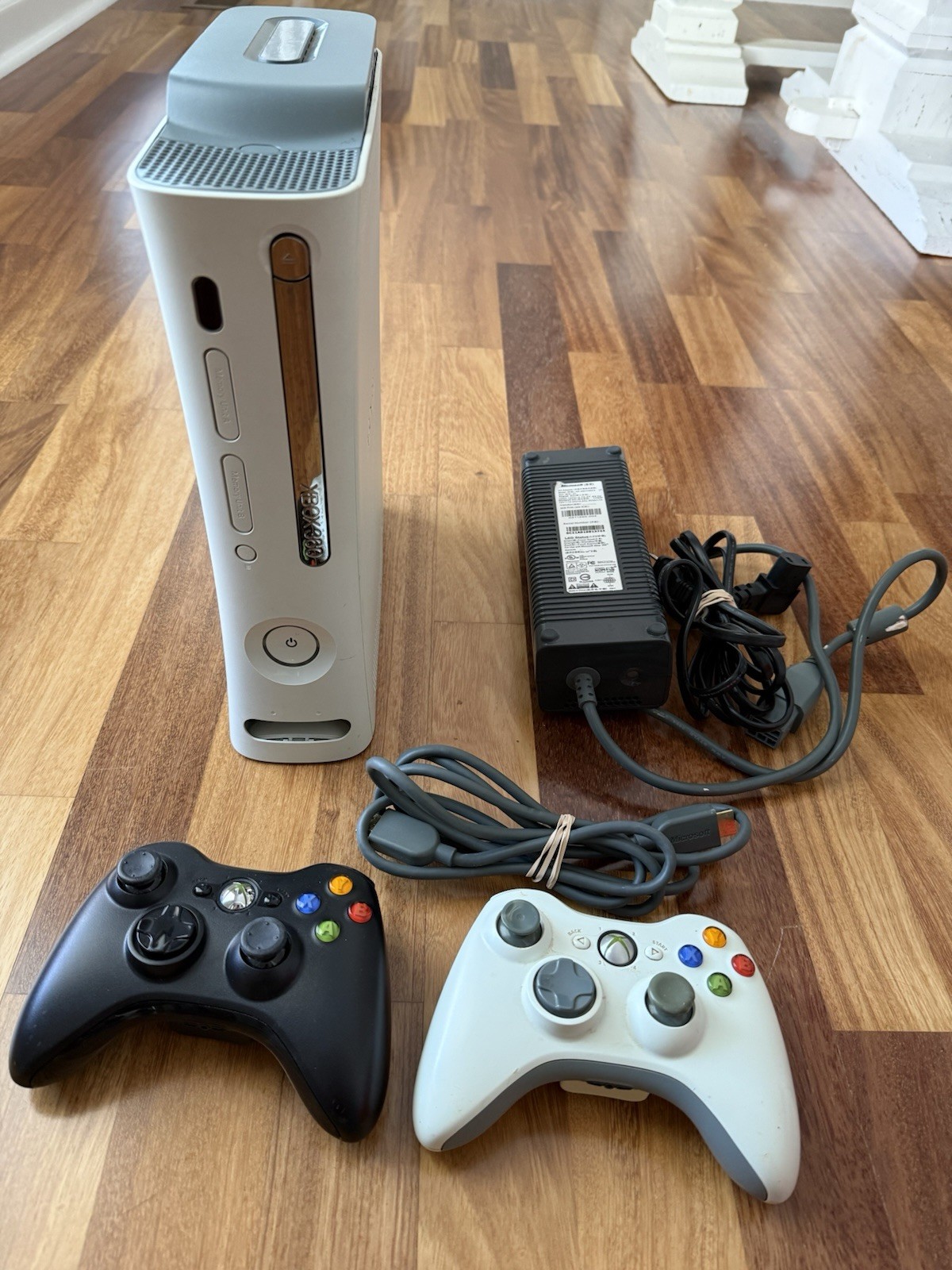Microsoft Xbox 360 Console With Two Controllers Tested Working