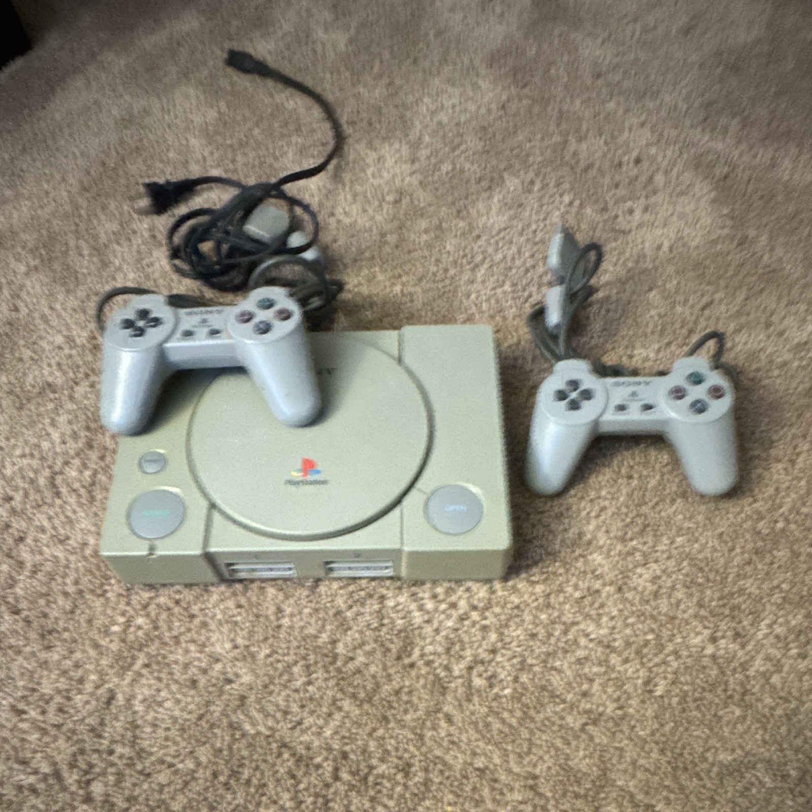 Sony PlayStation PS1 Console SCPH-5501 NTSC-U/C Gray Memory Card Slot, 2 Ctrl