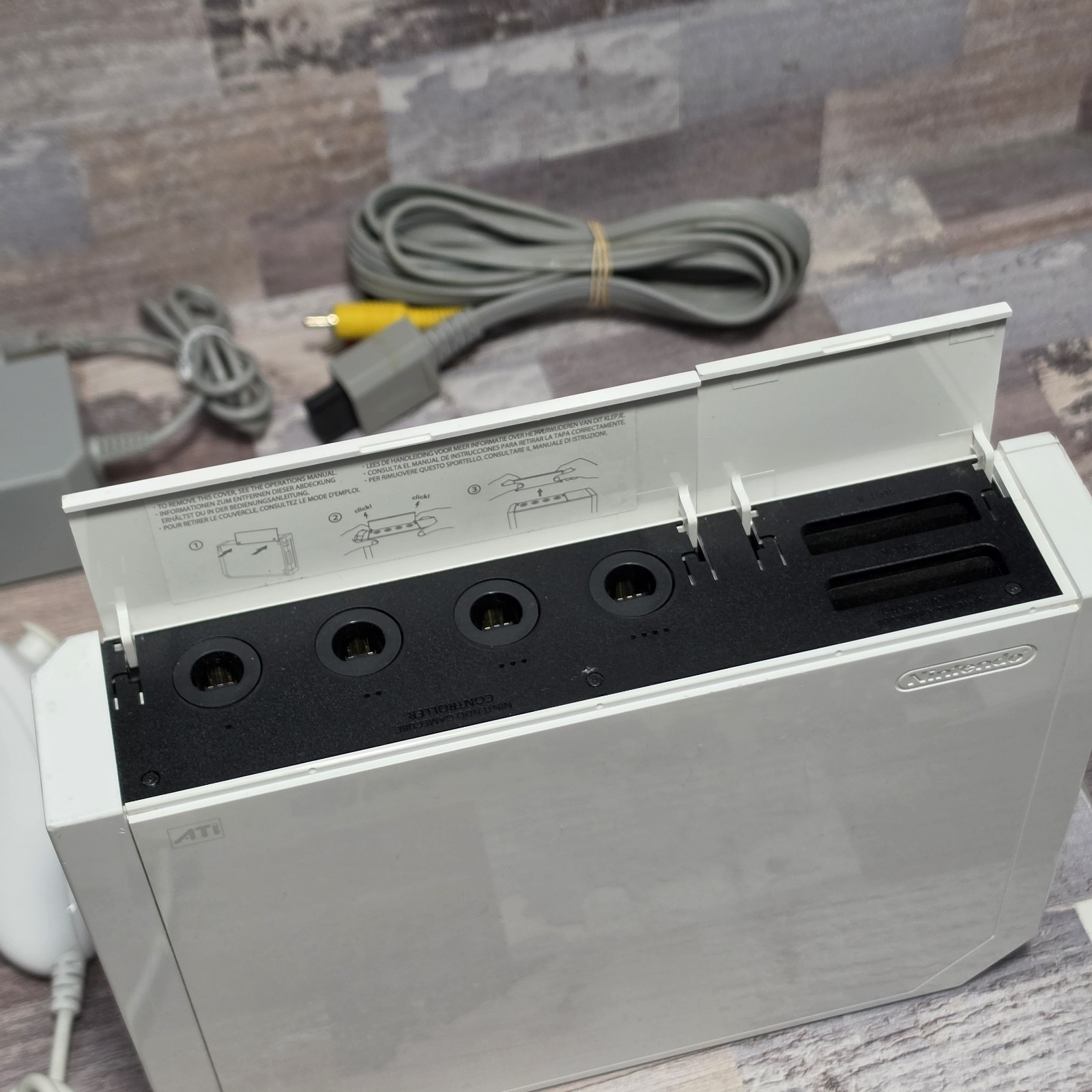 Nintendo Wii Console Bundle RVL-001 System Tested Works GameCube Compatible