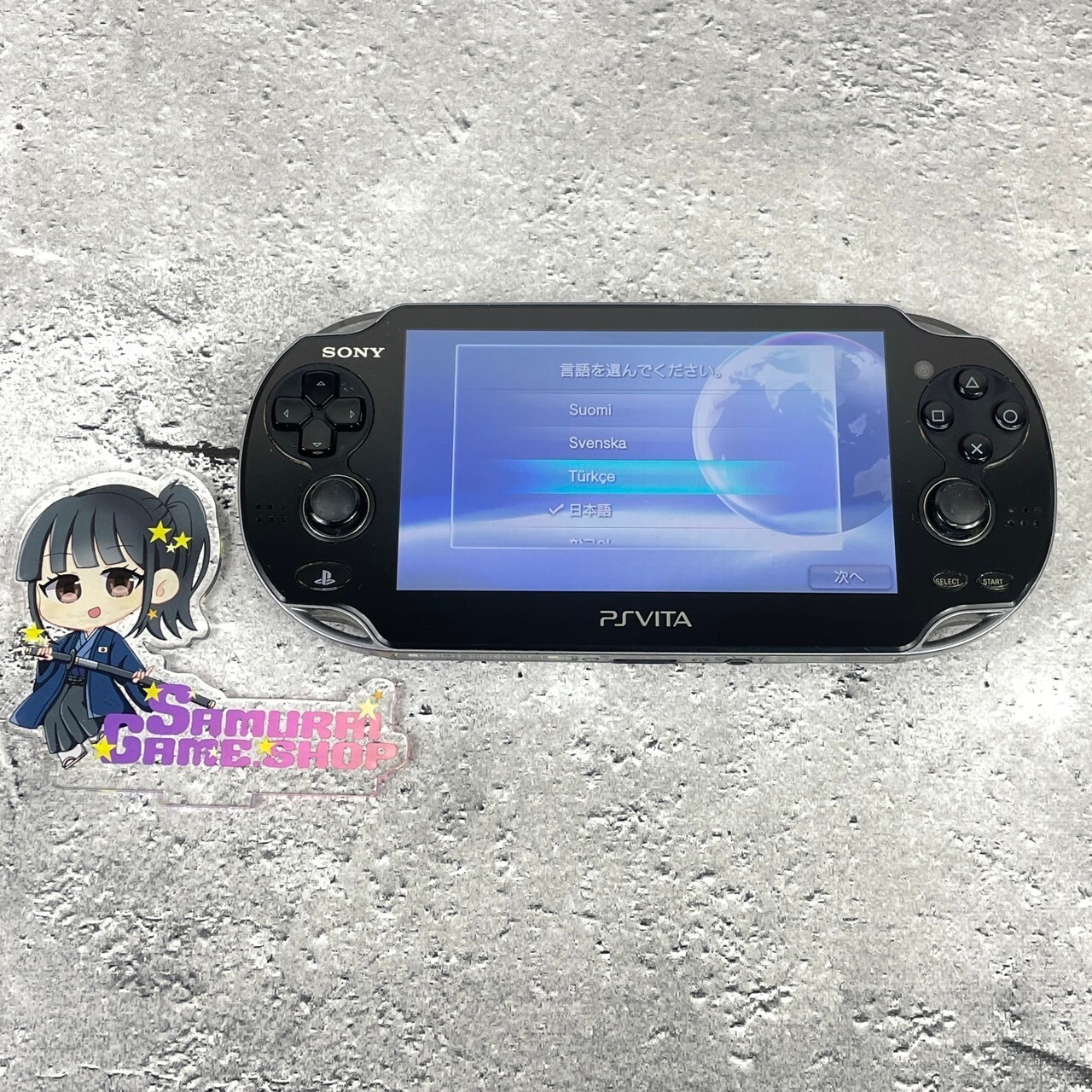 Sony PlayStation PS Vita PCH-1100 Crystal Black 3G/Wi-Fi Model 1 Console ONLY