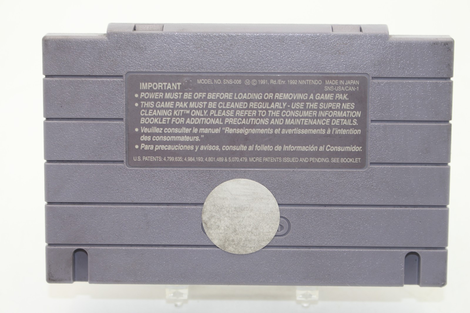 Super Nintendo SNES TMNT Turtles in Time Game Cartridge Only Authentic & Tested