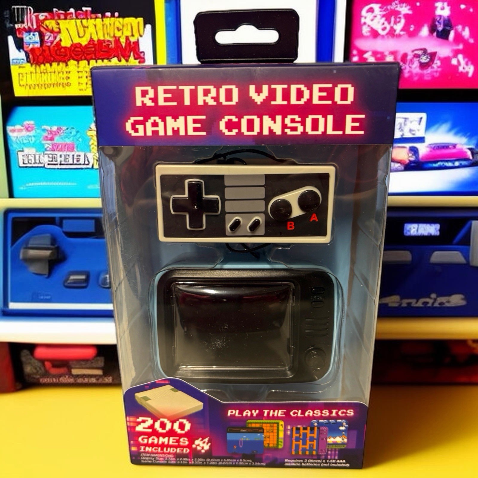 Vivitar Retro Mini Video Game Console 200 Games Included Mini TV New In Box
