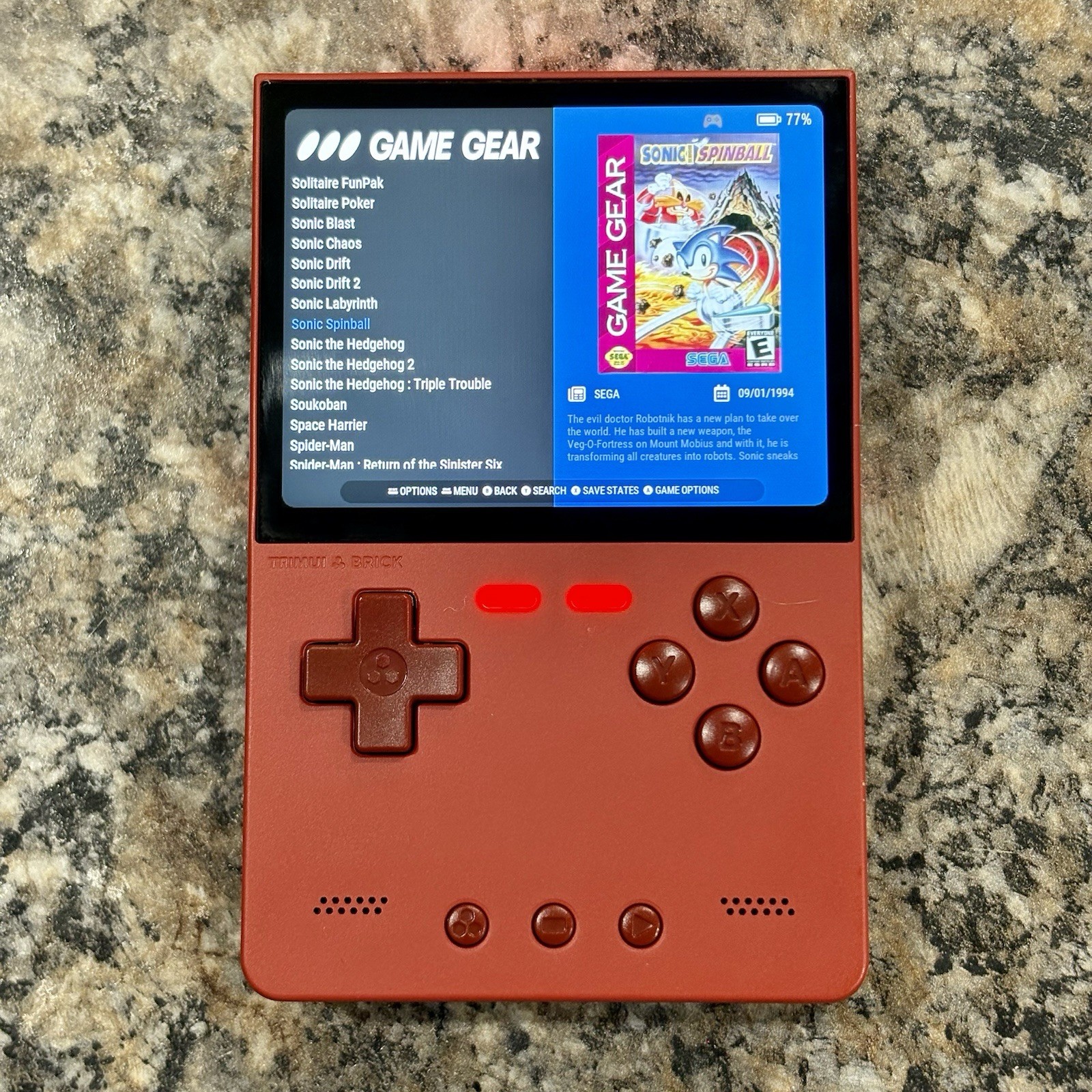 New Trimui Brick Gaming Handheld, New 64GB Card, Custom Loaded Ready To Play