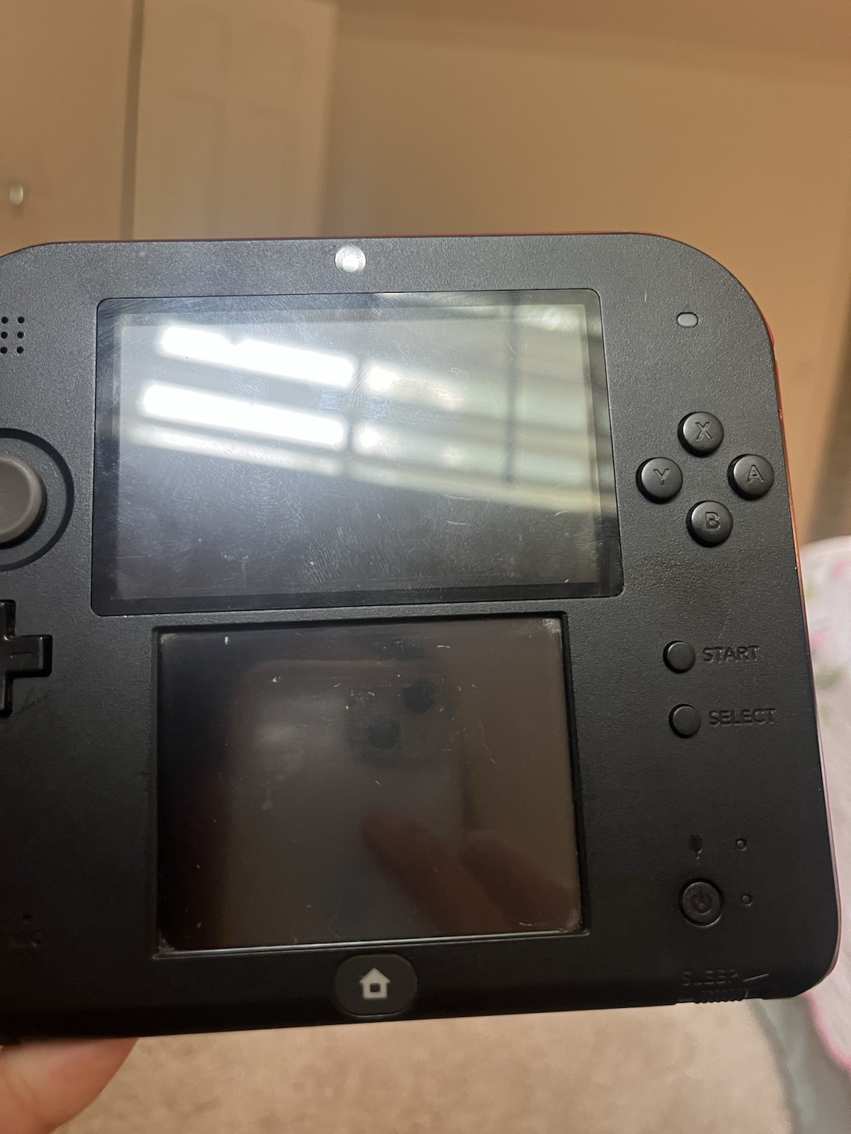 Nintendo 2DS Launch Edition Crimson Red Handheld System – Console, Case, SD Card