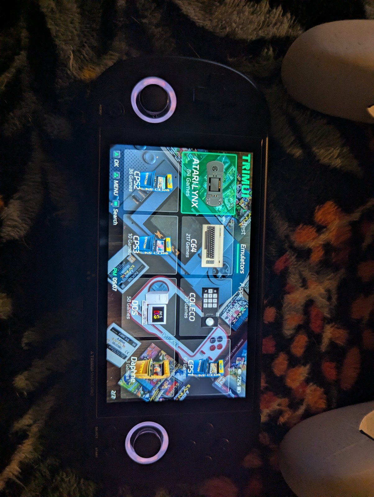 Trimui Smart Pro With Crossmix Os. Two Cases, Screen Protector, And Grip.