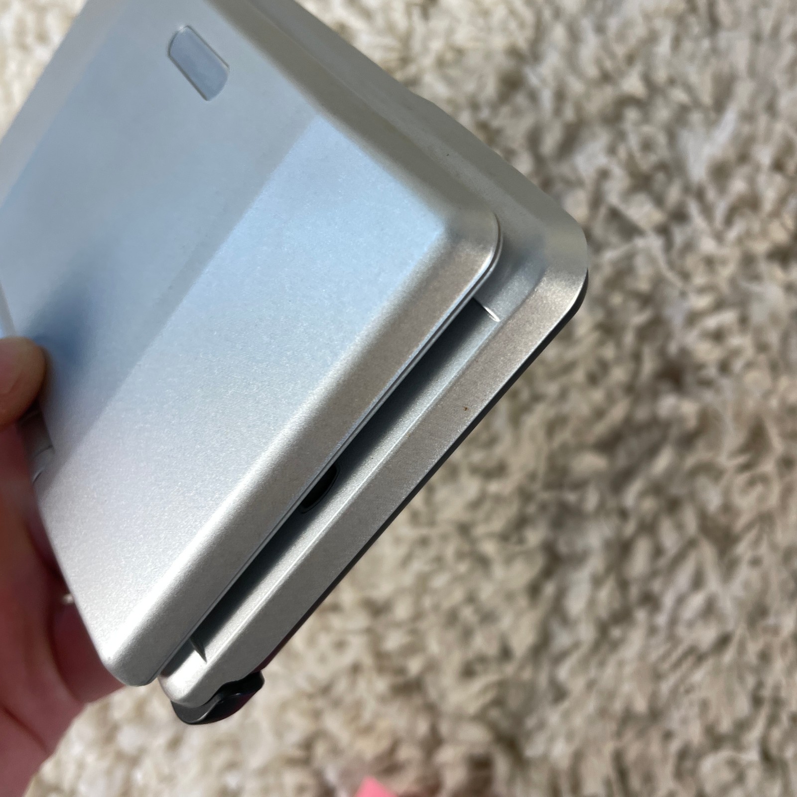 Nintendo DS Original NTR-001 Titanium Silver Handheld Console System READ