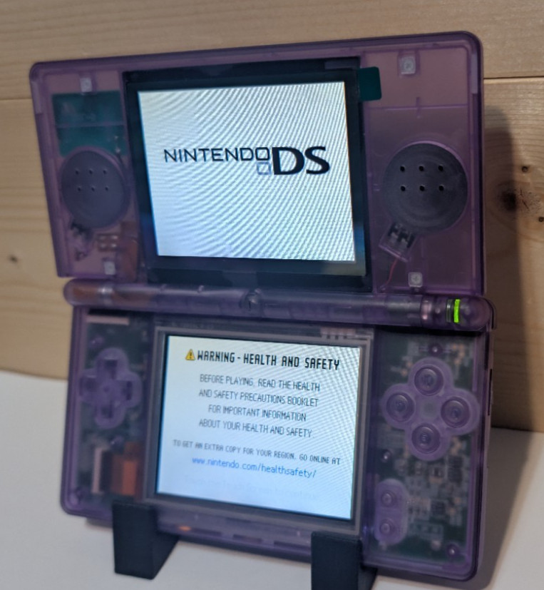Nintendo DS Lite Atomic Purple Handheld USG-001 W/Charger *Tested* eXtreamRate