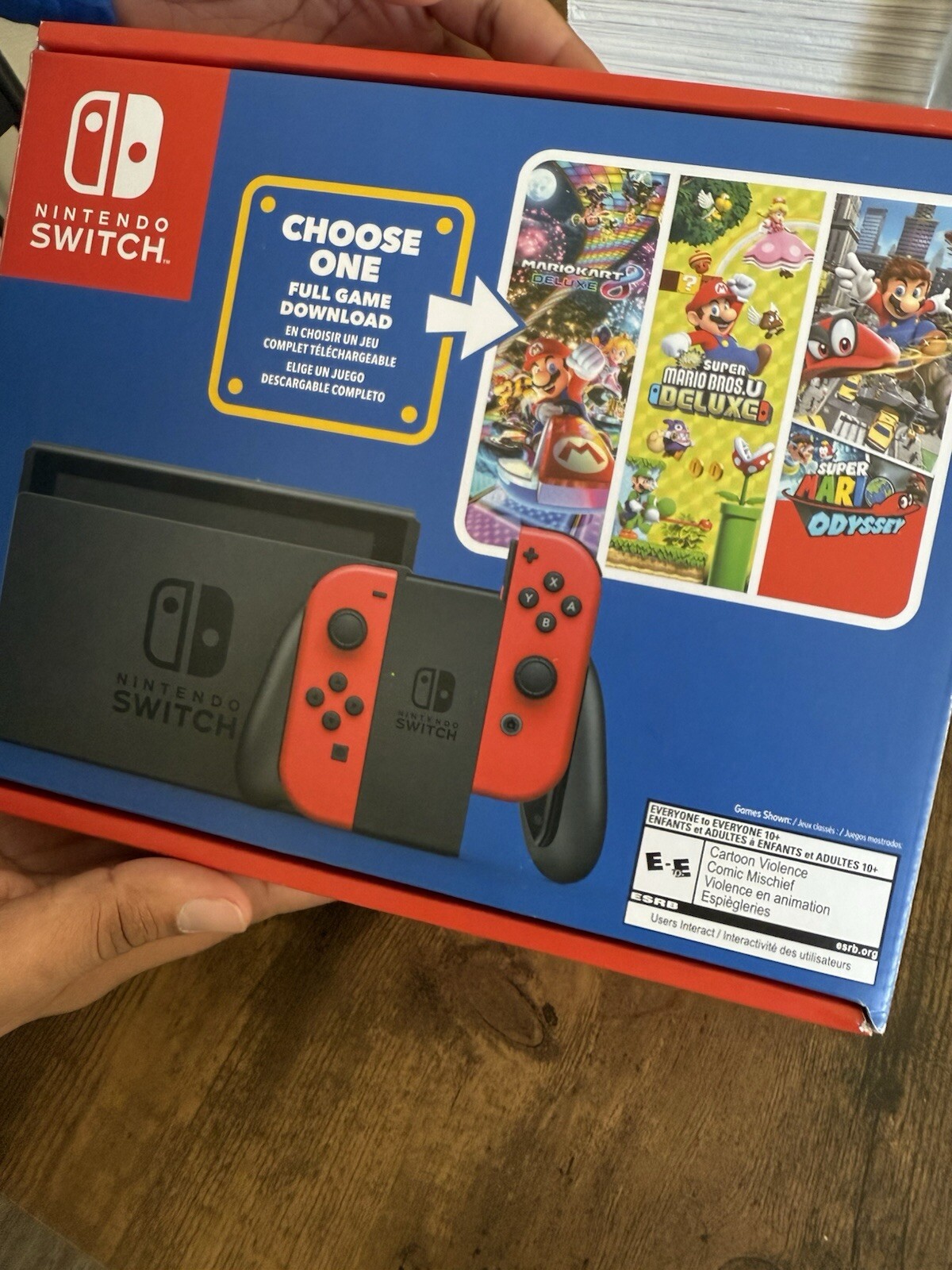 Nintendo Switch Used Red With 128gb SD Card NBA2k 2023 Game