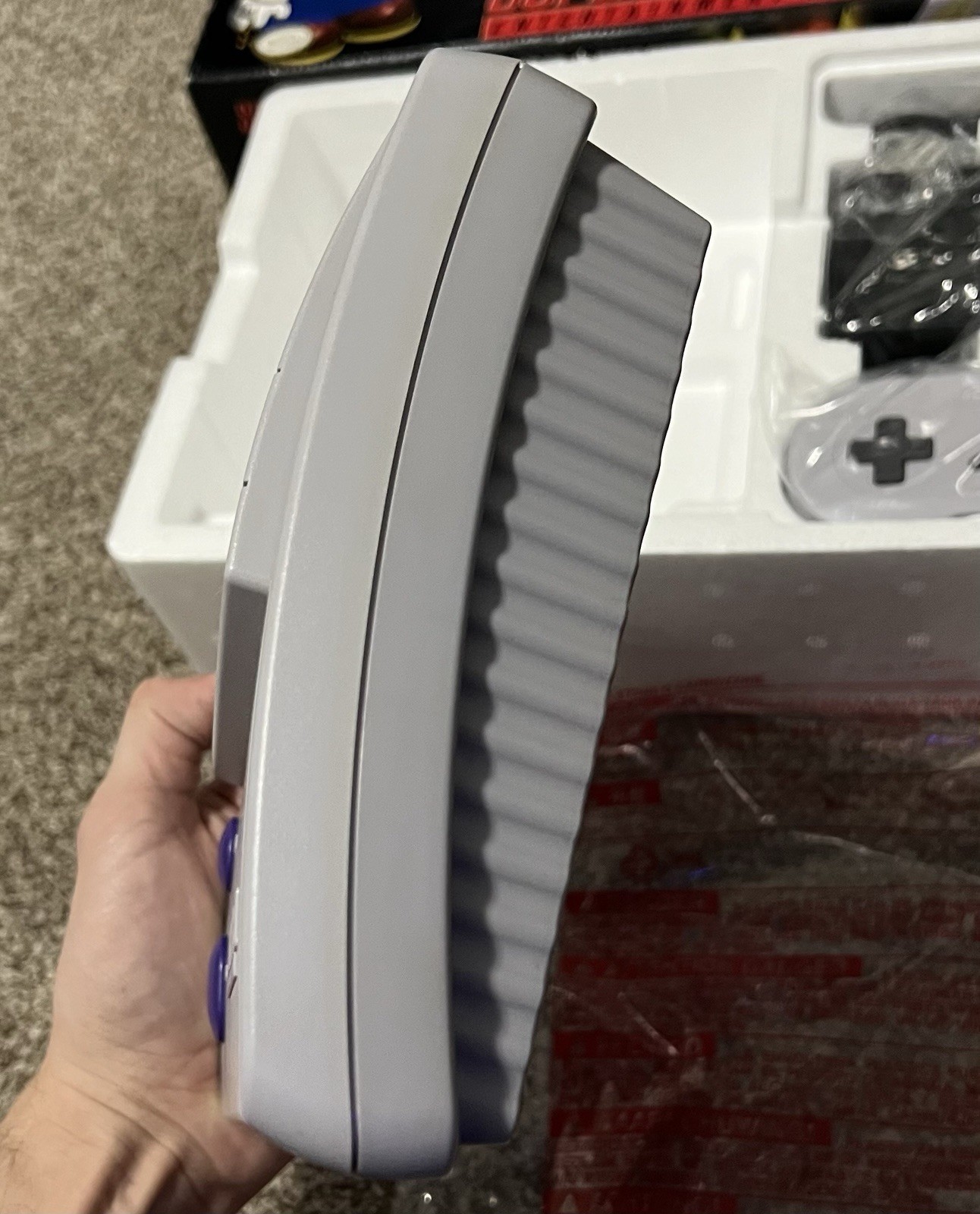 Super Nintendo Jr System Console CIB Bonus Controller Offer Variant Target SNES