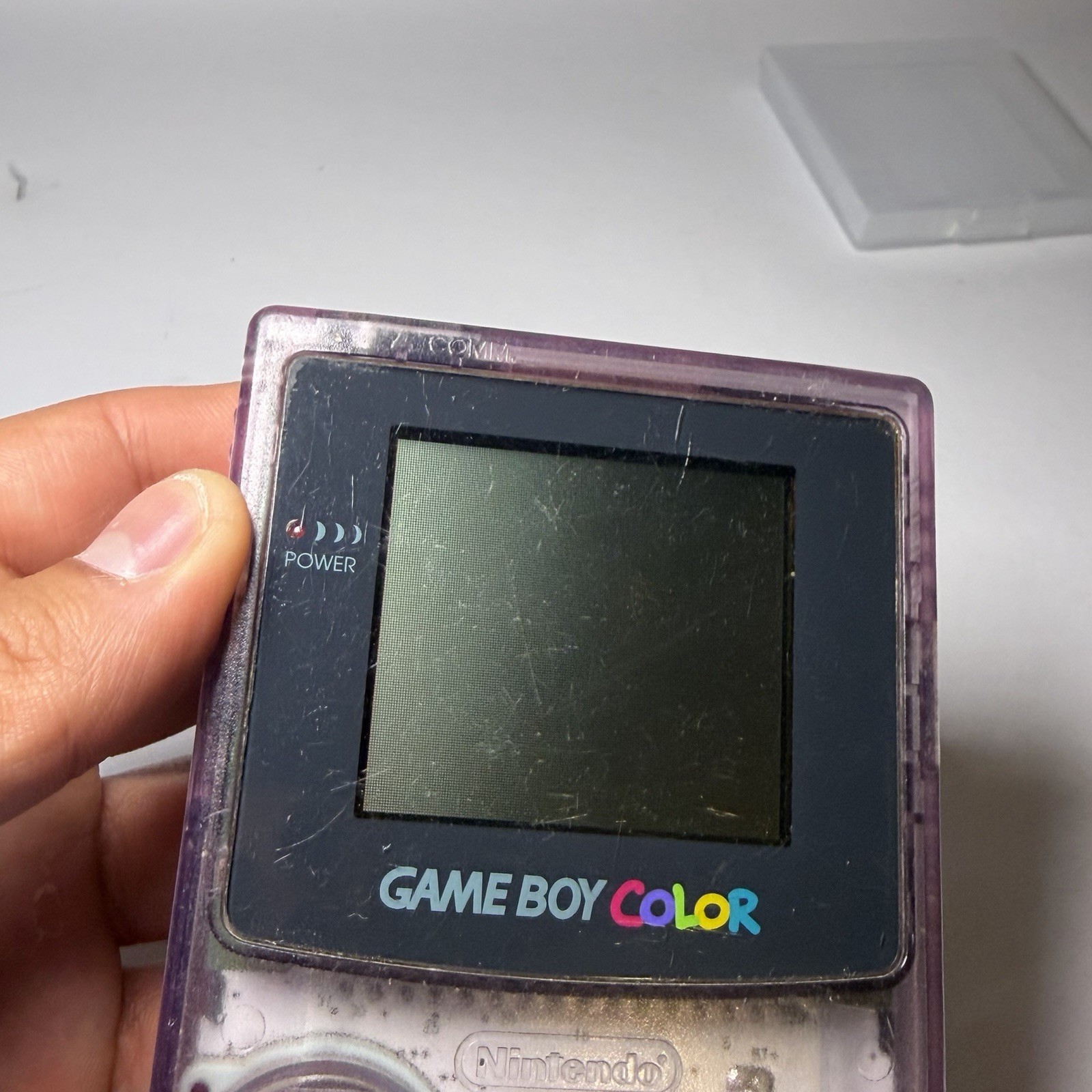 Nintendo Game Boy Color Clear Atomic Purple Console Tested & Working Used