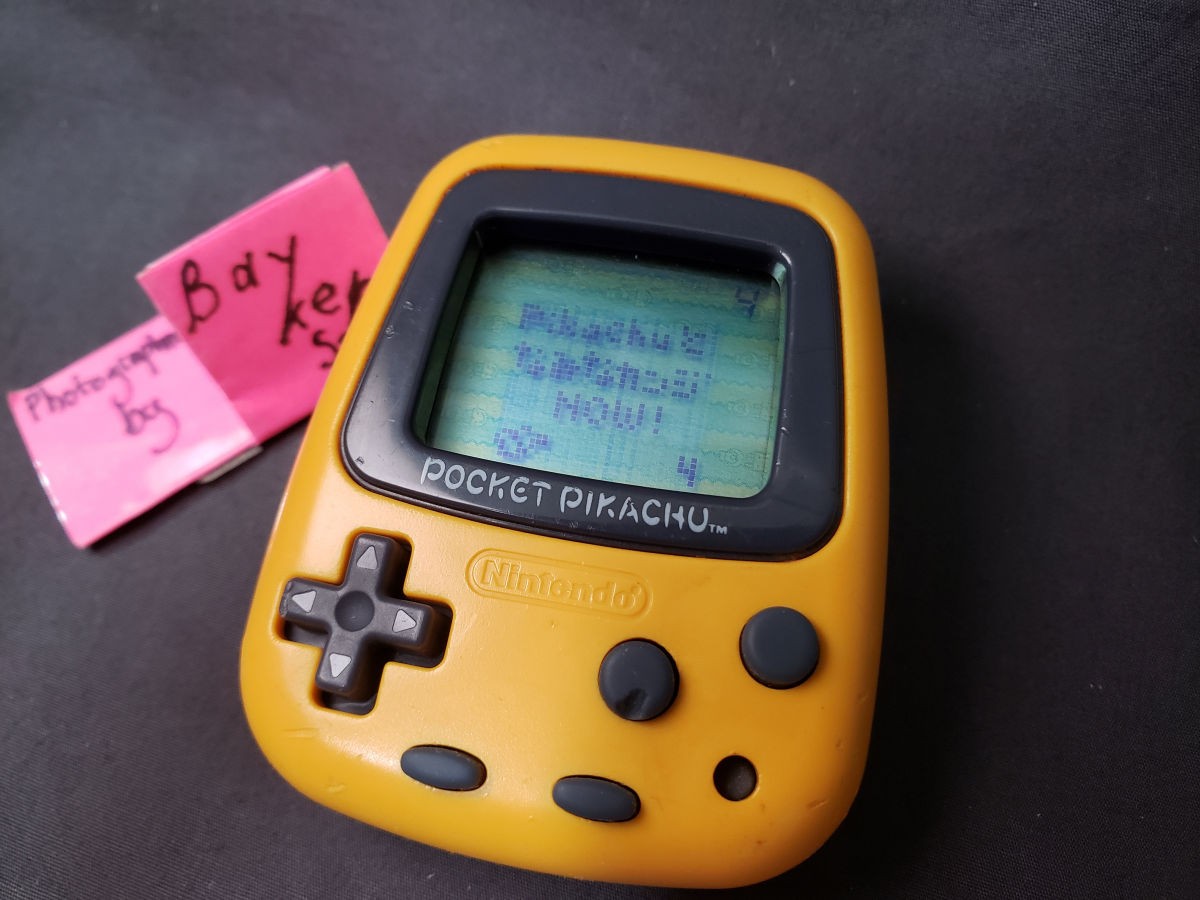 Pocket Pikachu 1 Yellow Black White LCD Virtual Pet Pedometer Game MPG-001 Japan