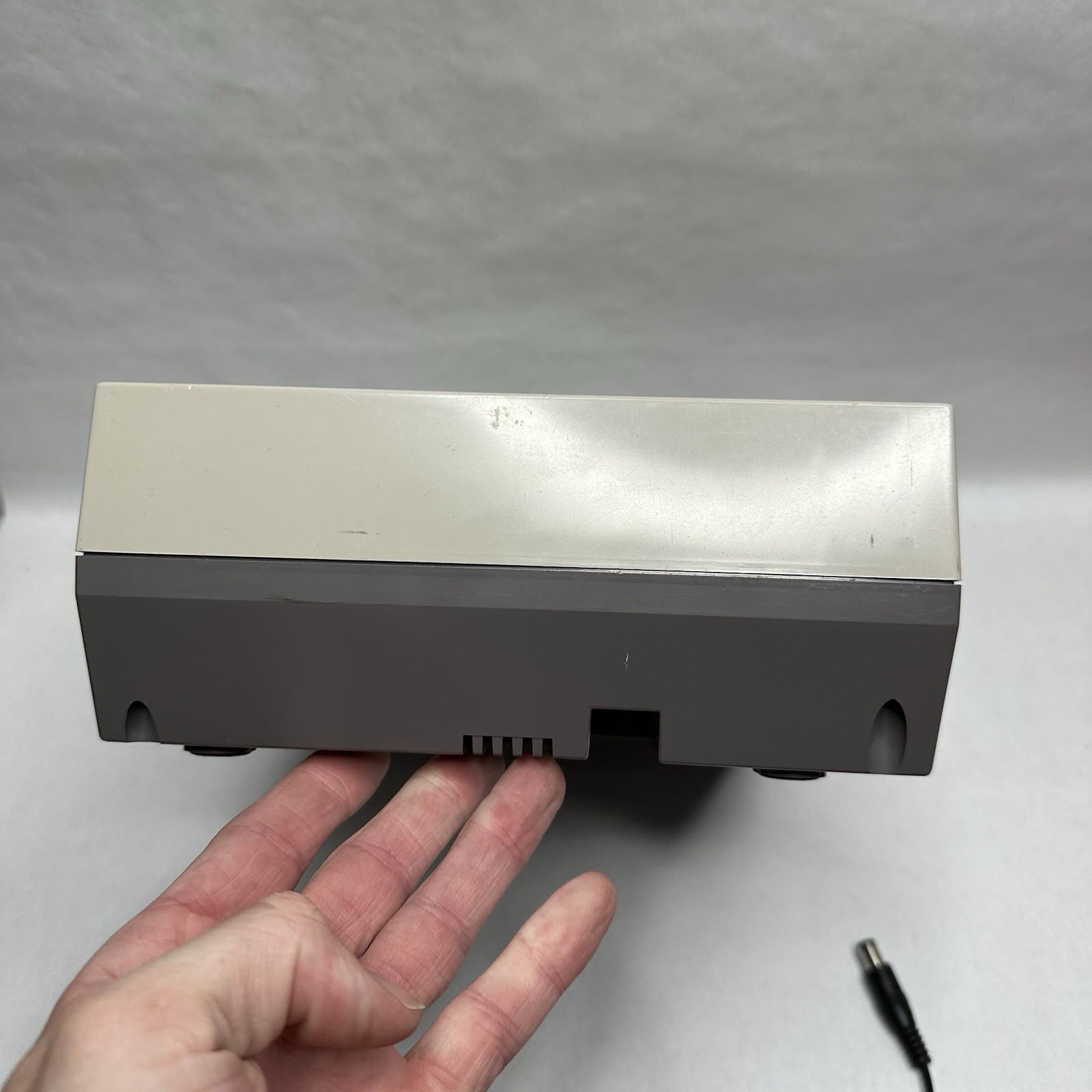Original Nintendo NES Console Bundle Cables Controller Works Tested