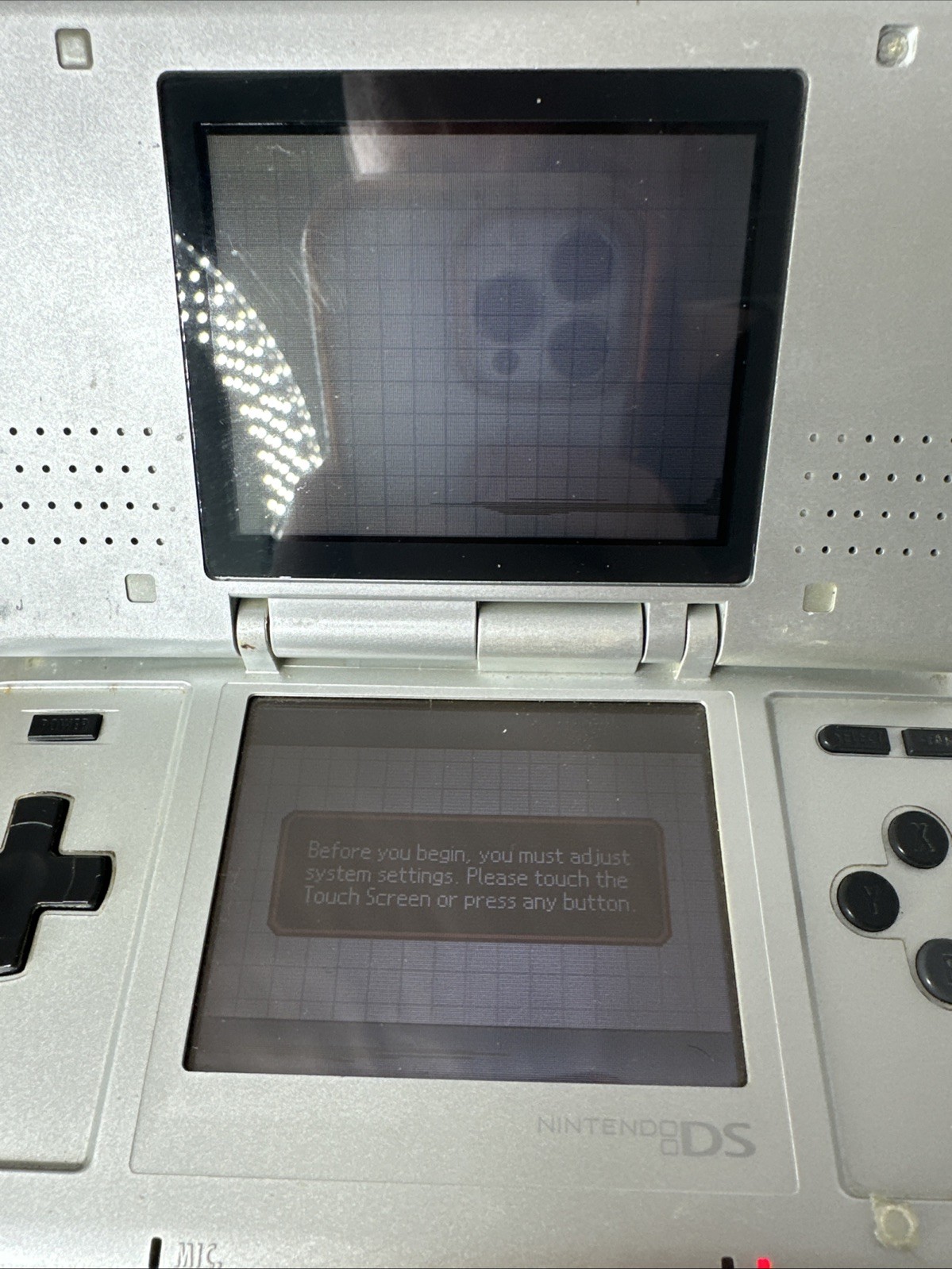 Nintendo DS Original Console NTR-001 Titanium Silver – Small Screen Issue