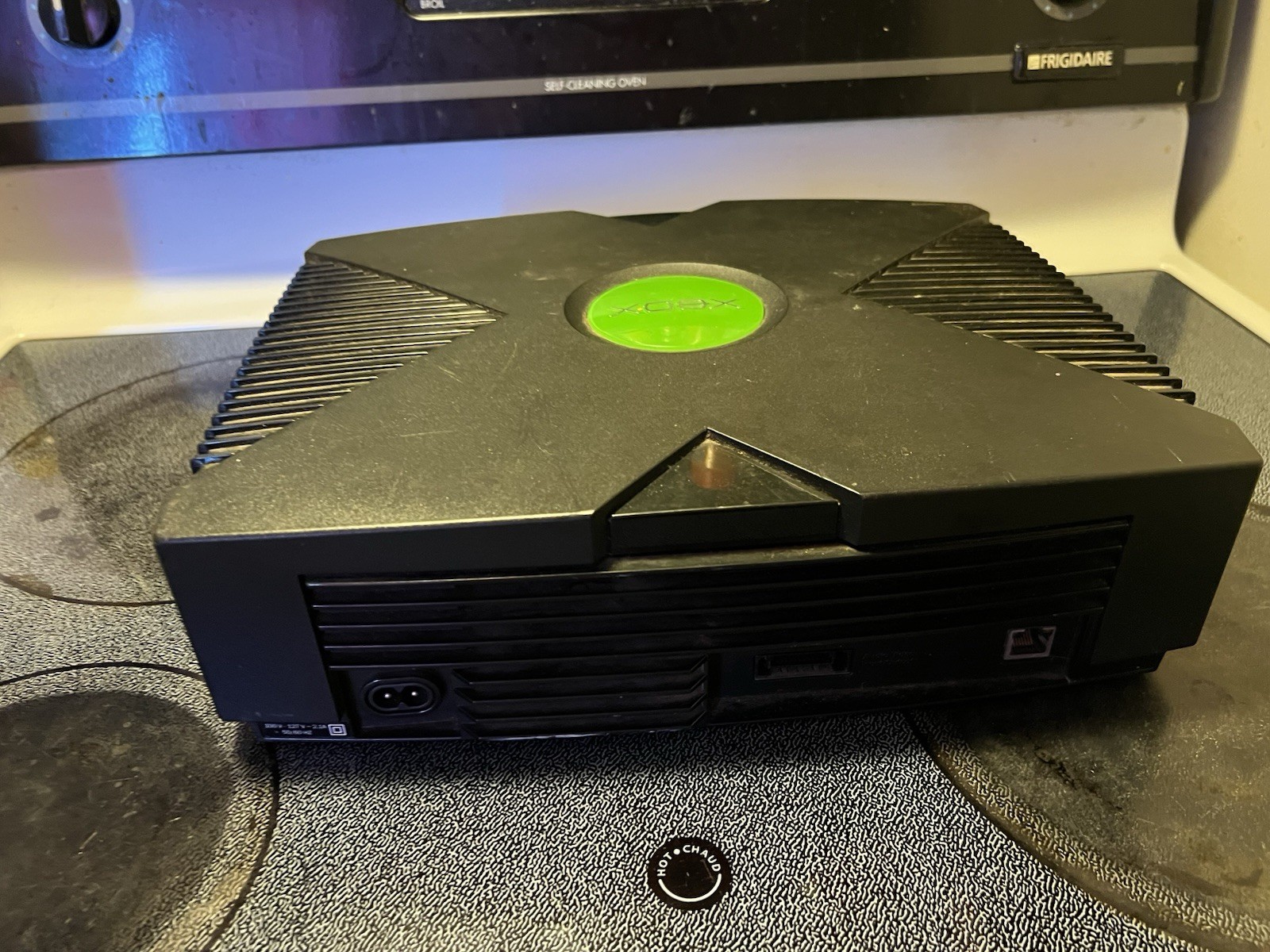 Microsoft Xbox Black Console Component RCA Ethernet with Wired Controller