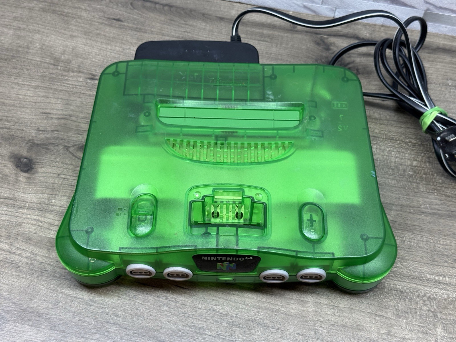 Nintendo 64 Console Only Jungle Green No Expansion Pack -UNTESTED Powers On
