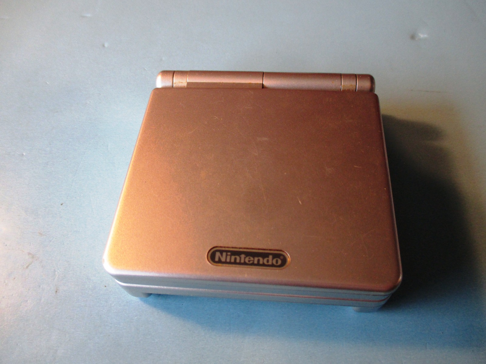 Nintendo Game Boy Advance SP Platinum Silver System in Box w/Charger FREE Ship!