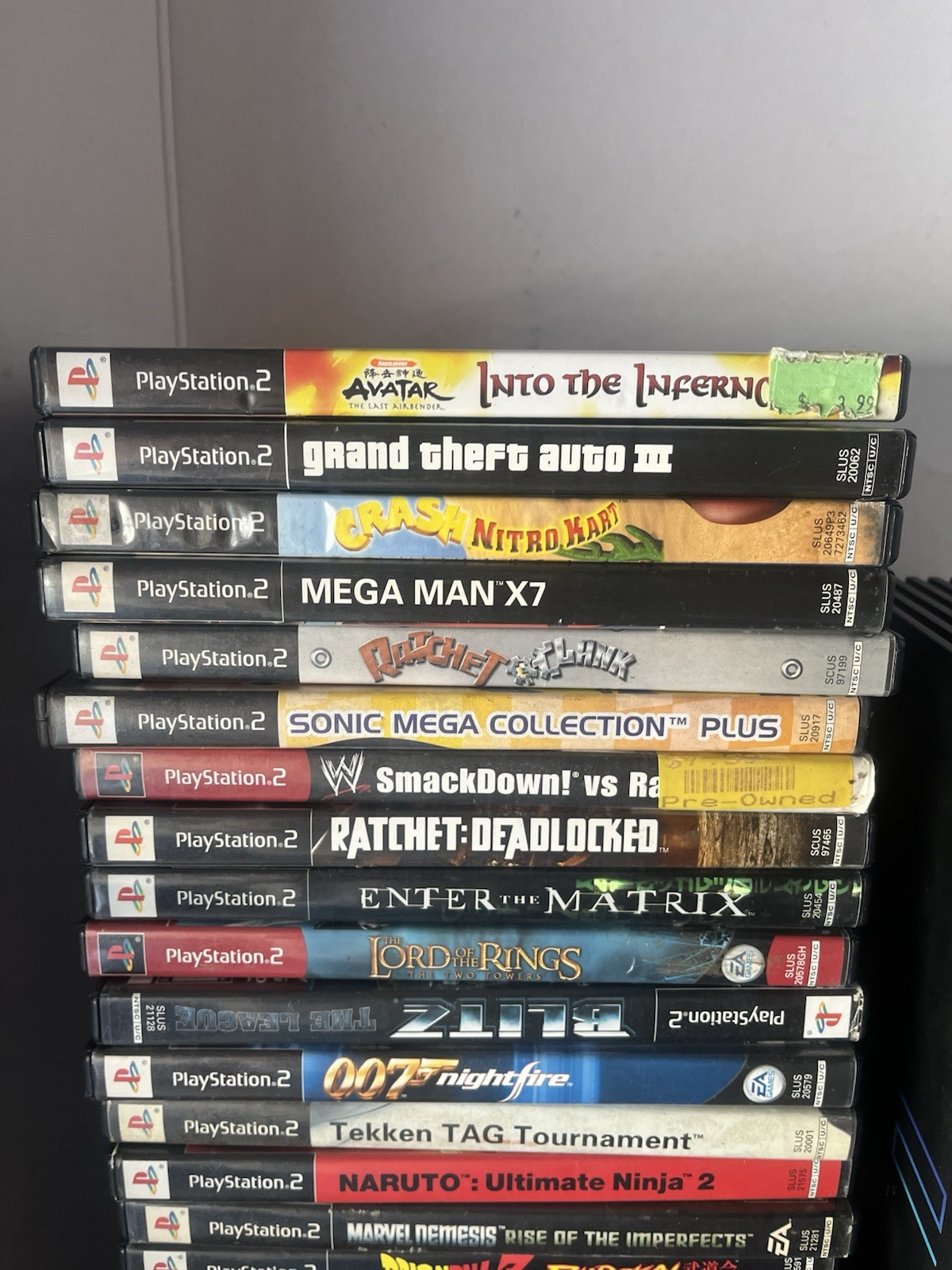 Sony PlayStation 2 Fat Console PS2 Bundle with Over 20 Games/ No Controllers