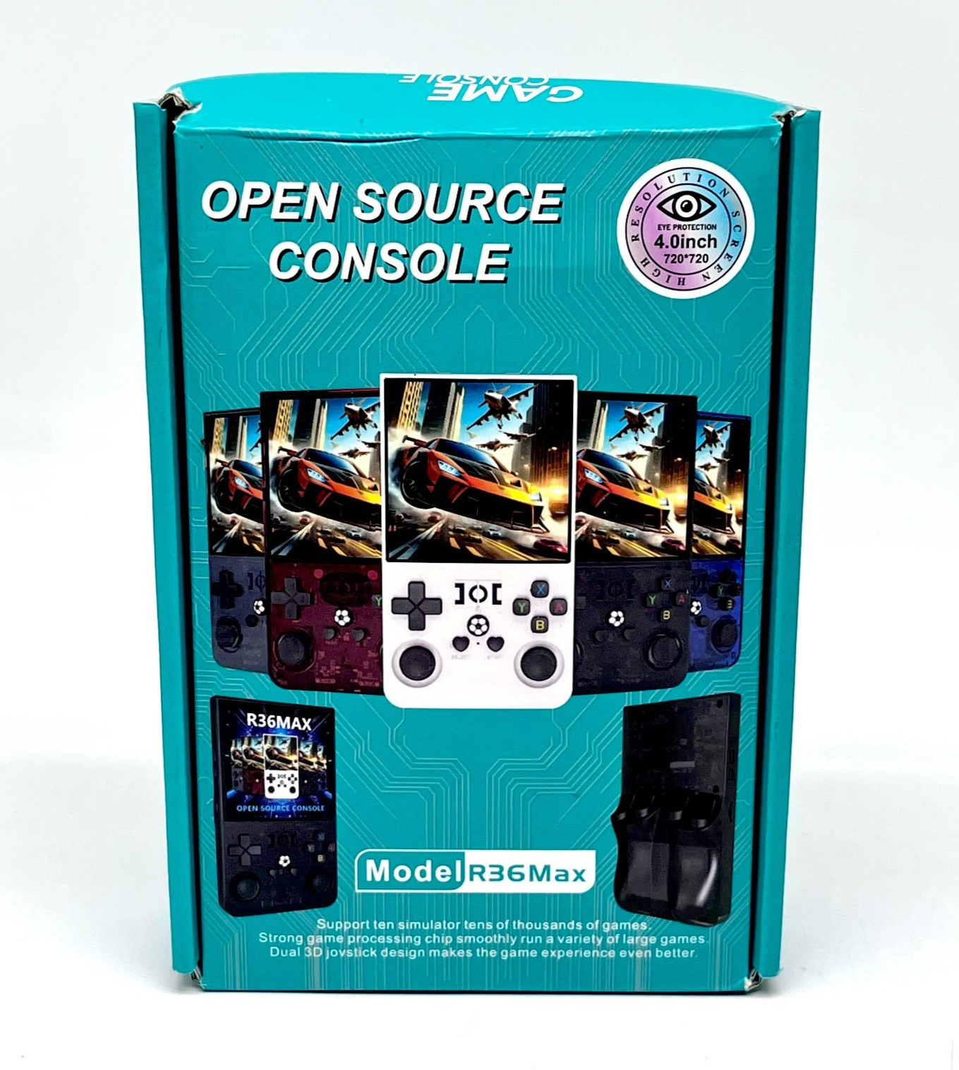 Retro Style Open Source Console w/ 4 Inch 720x720p Display R36 Max – 64GB