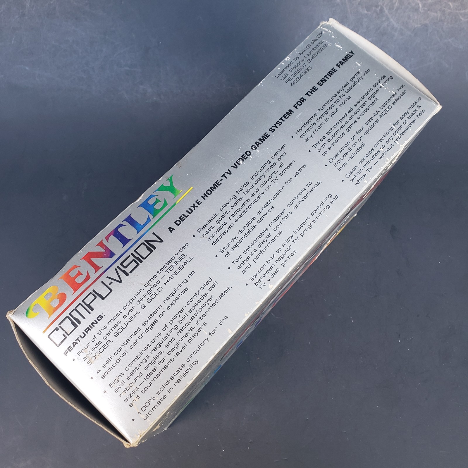 Vintage Bently Compu-Vision Deluxe Home TV Family Video Game System Untested
