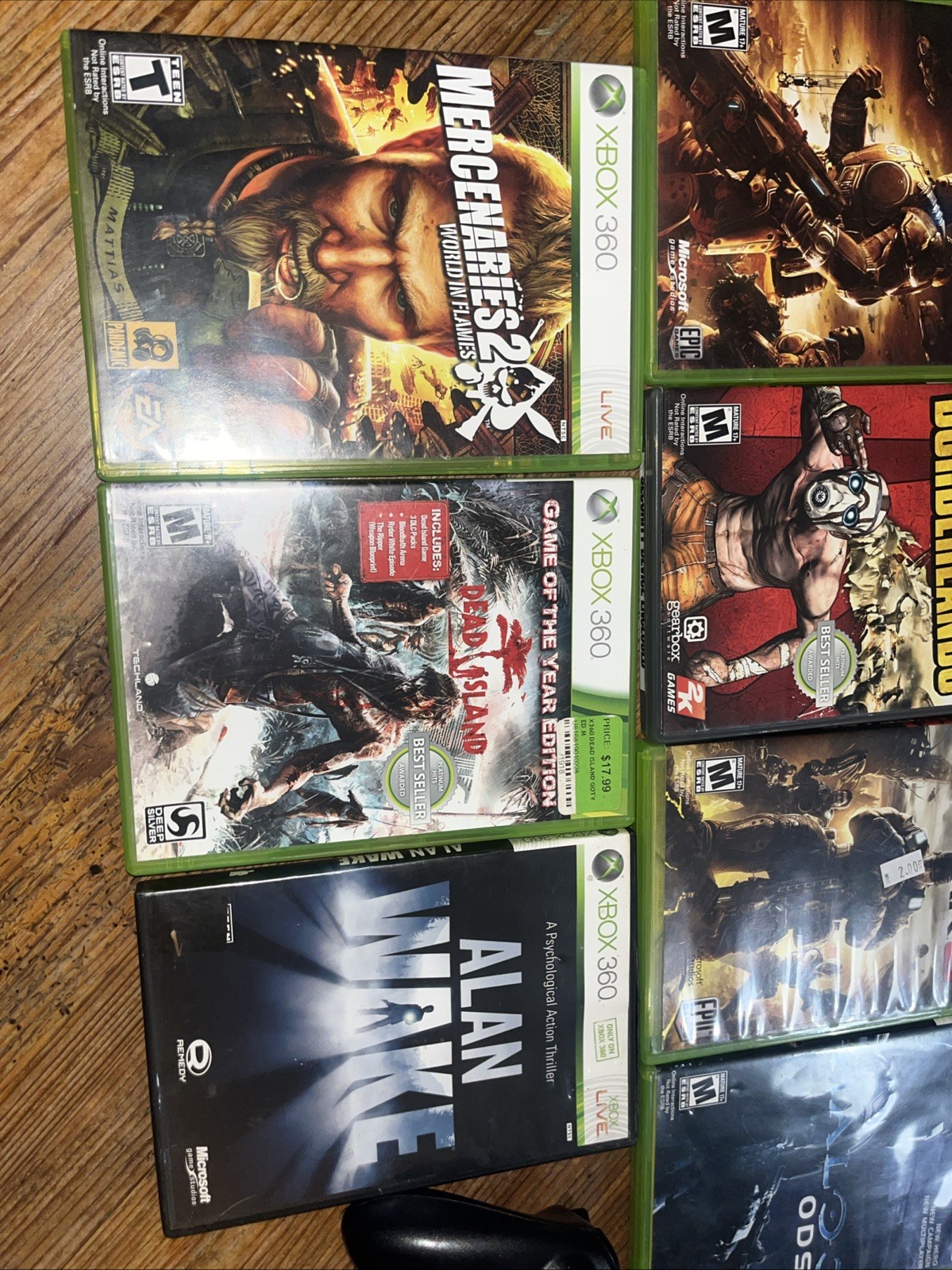 Microsoft Xbox 360 S Black 250gb Console Bundle 11 Games