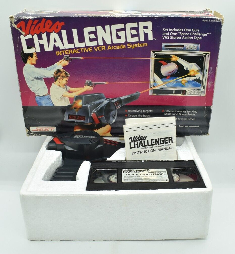 VTG Video Game – VIDEO CHALLENGER, Interactive VCR Arcade System, 1987, TESTED!!