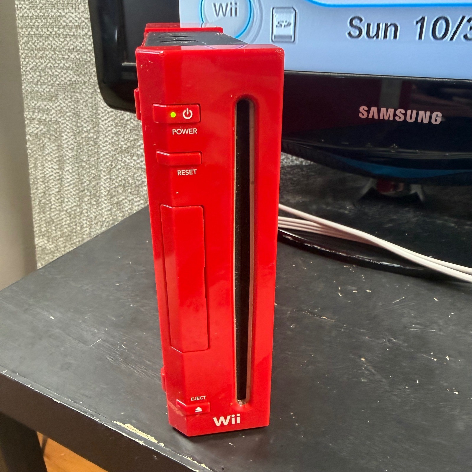 Nintendo Wii RVL-001 Video Game Console Red 25th Anniversary Edition Working