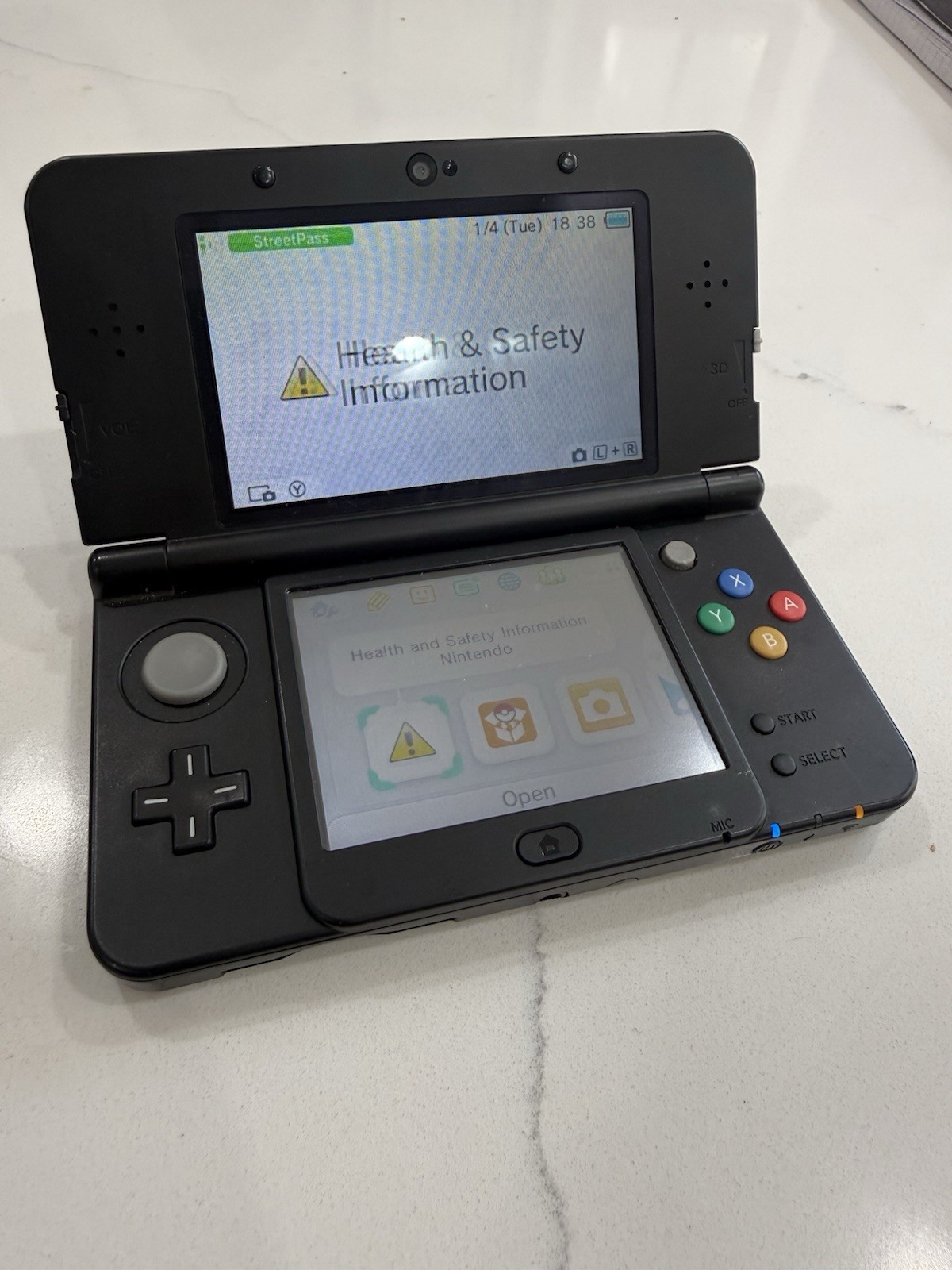 Nintendo New Nintendo 3DS Black Handheld Console 3D Audio Technology