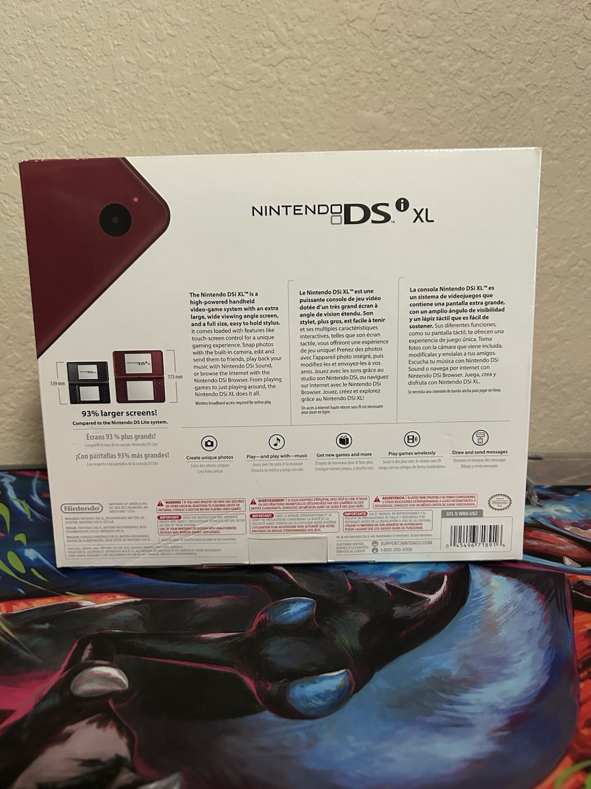 Nintendo DSi XL – Burgundy Red – Handheld Console – Great Condition