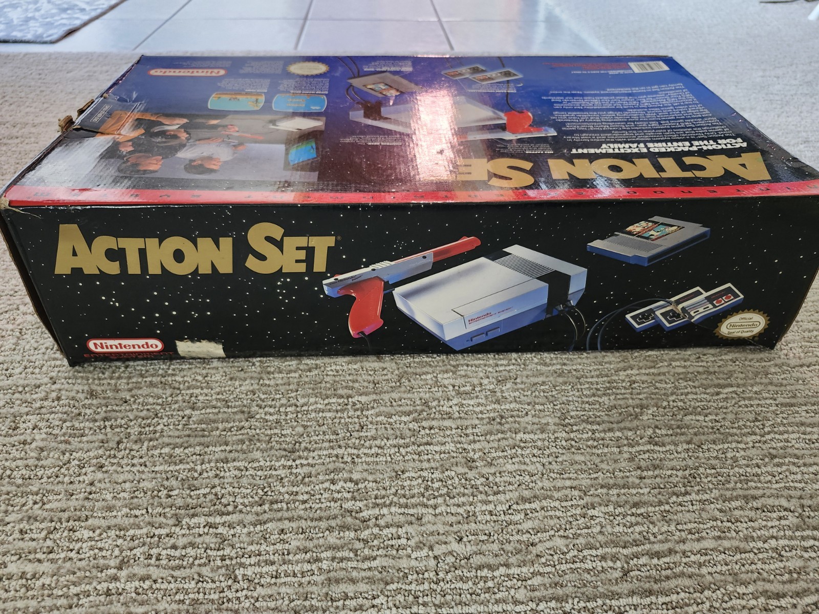 NES Nintendo Action Set Red Zapper System Console CIB Manuals Mario Duck Hunt