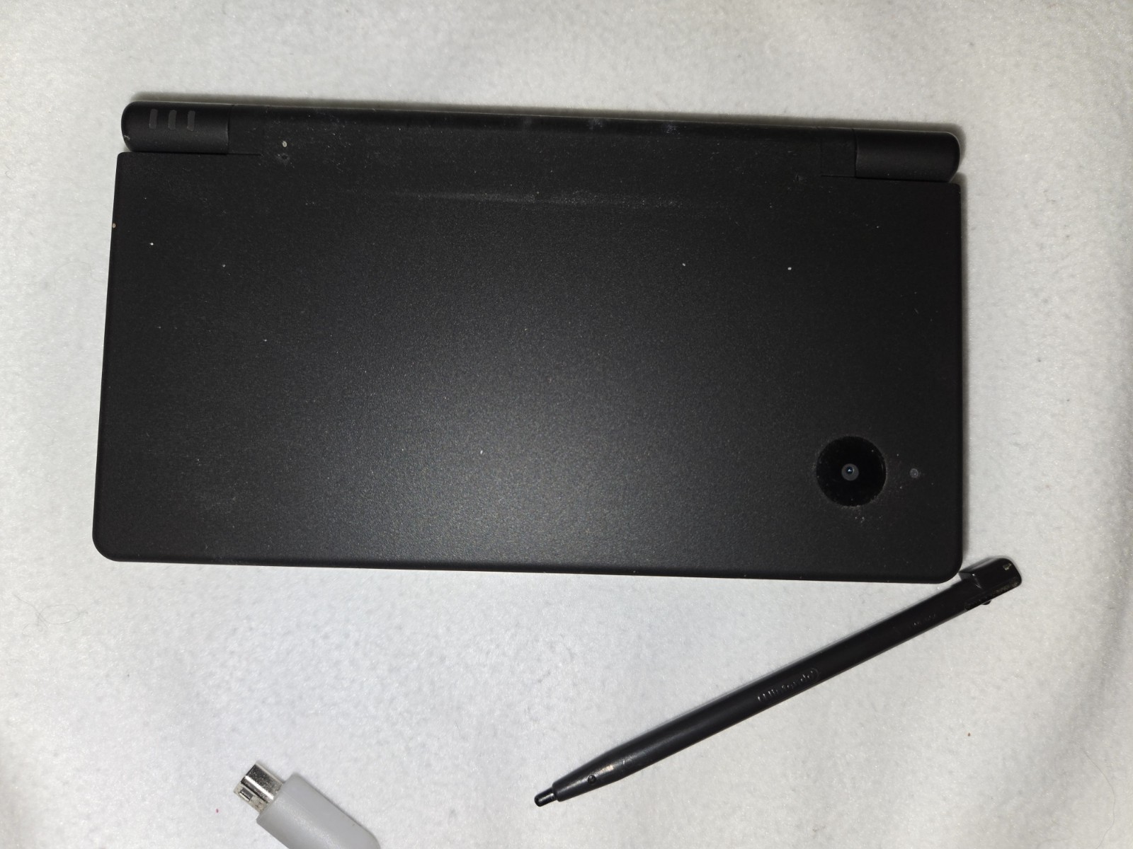 Nintendo DSi Matte Black Console TWL-001 W/ Charger & Cover Tested Works EUC