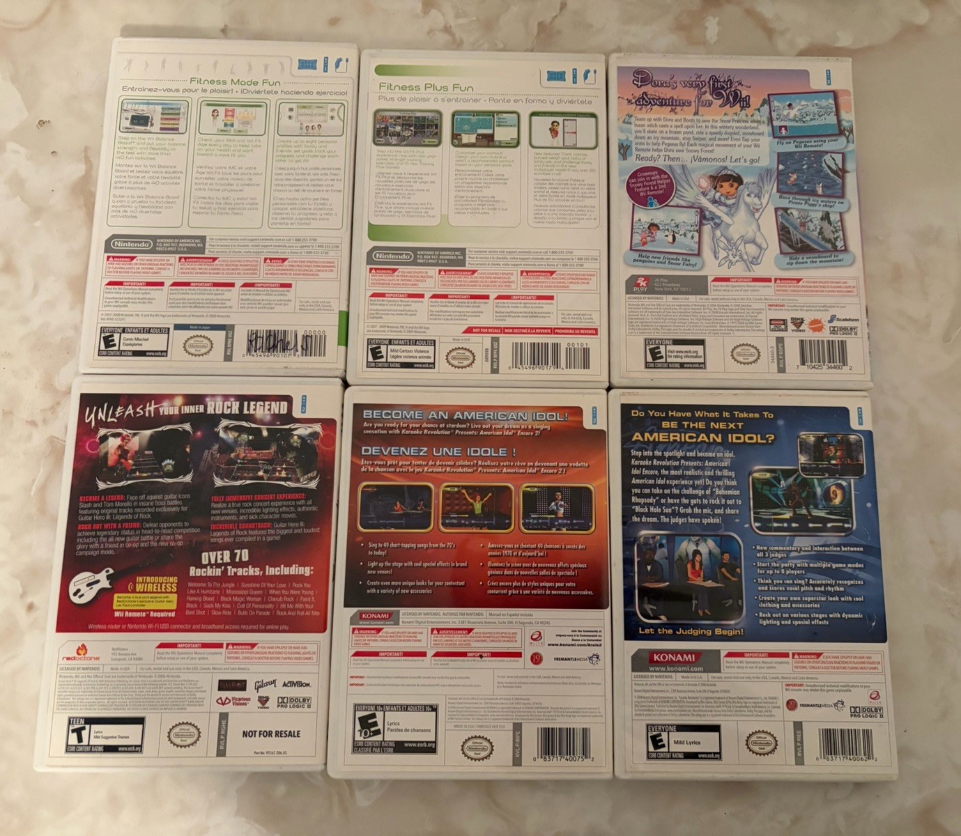 Nintendo Wii RCL-001 Console Bundle Lot w/ 15 Games (Mario Kart, Guitar Hero)