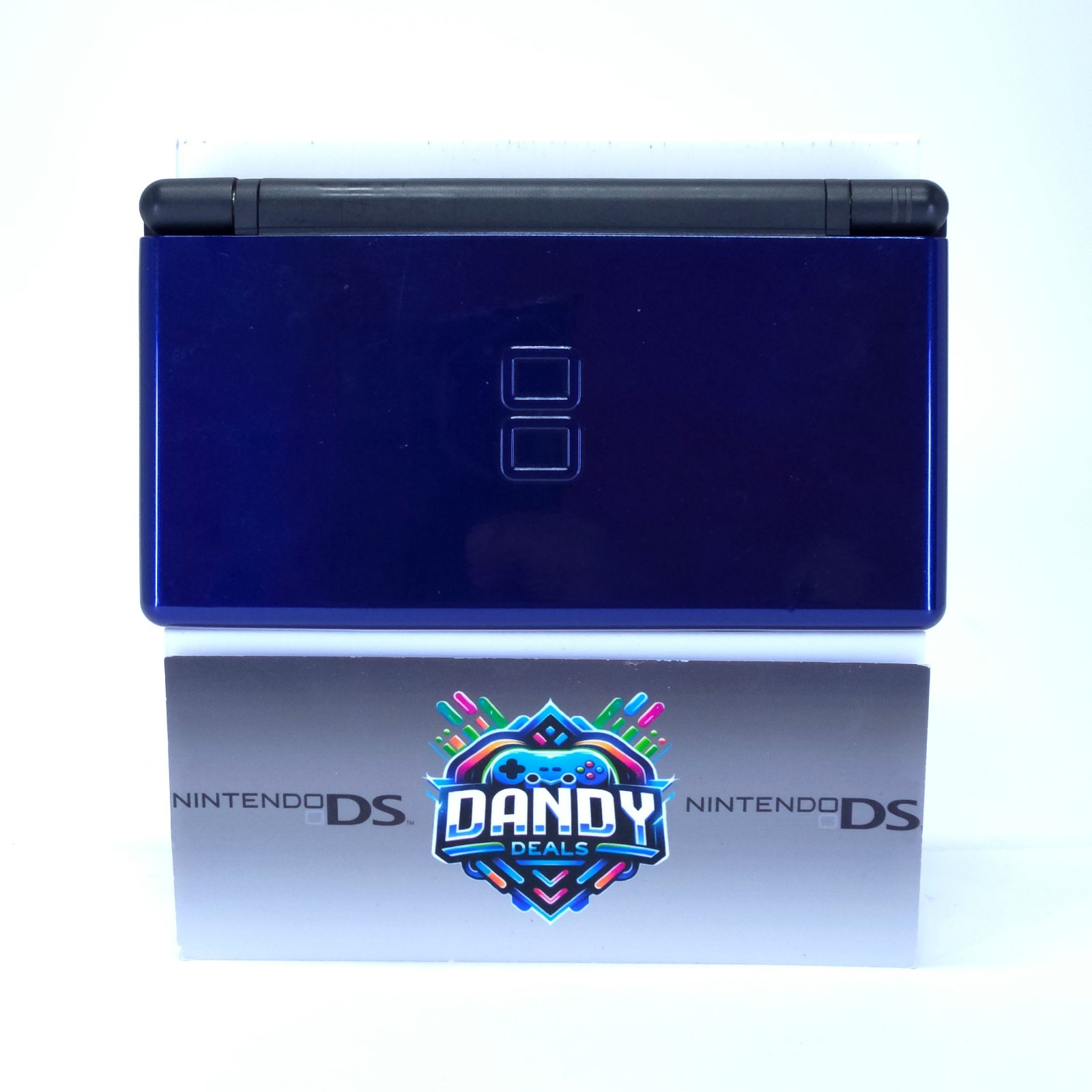 DS Lite Console Nintendo Blue W/ Charger + Usg-001 – Bottom Display Imperfection