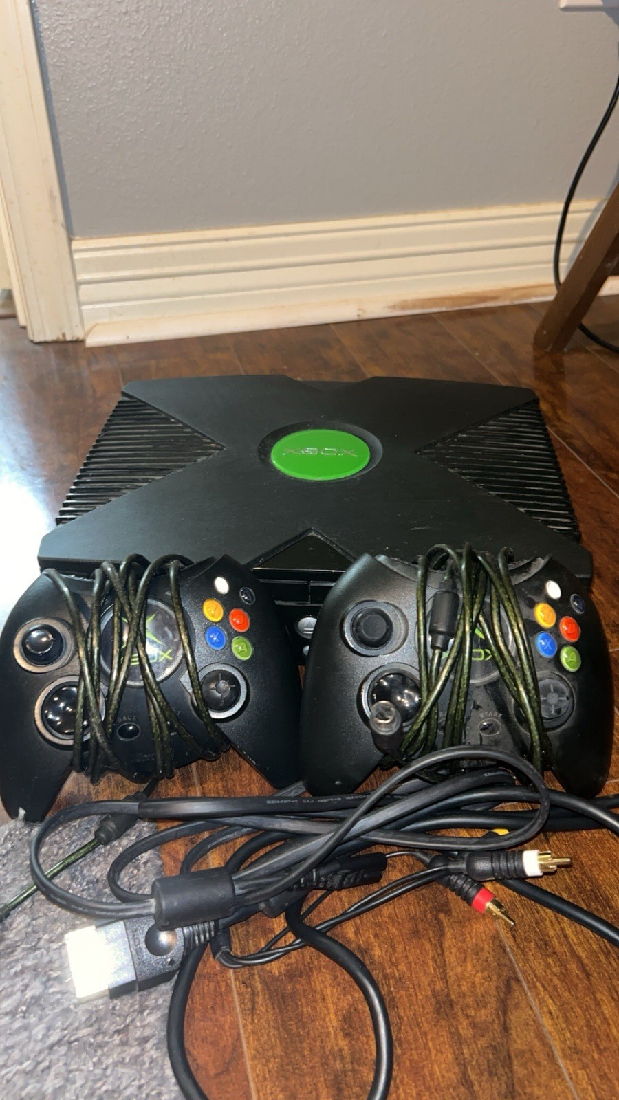 Microsoft Xbox Console, Box And Cables -. TESTED AND WORKING