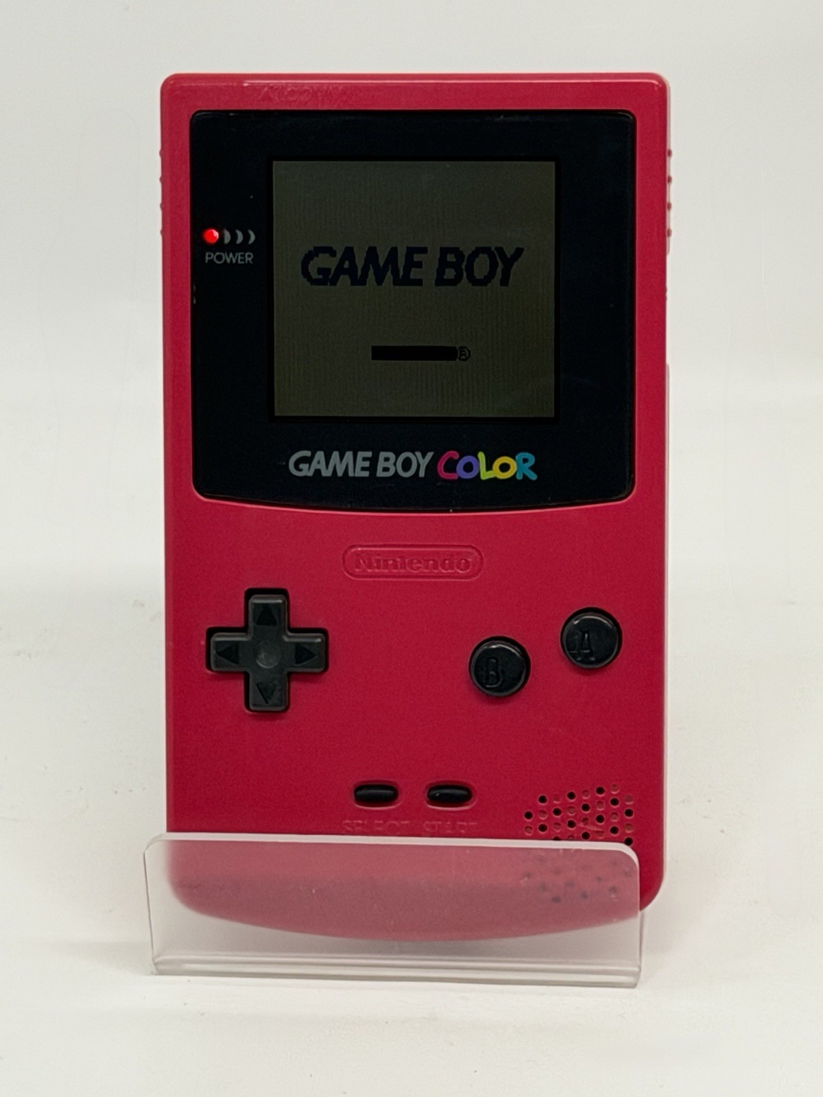 Gameboy Color Console Berry Pink Nintendo GBC Tested Works CGB-001