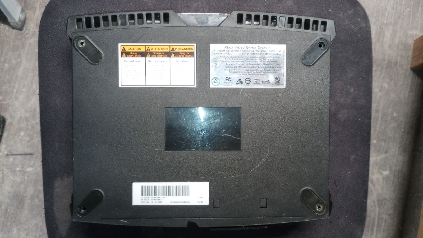 Microsoft Xbox Original Console 10GB HDD Disc Drive NTSC-U/C 2004 Untested Parts