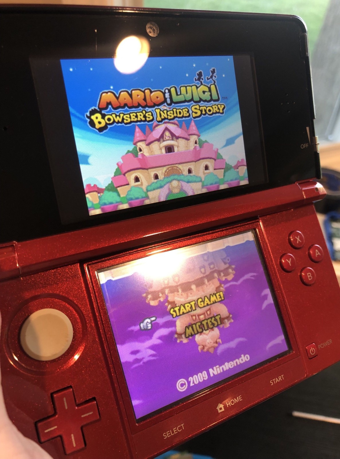 Nintendo 3DS Flame Red CTR-001 Handheld Console — Fully Tested