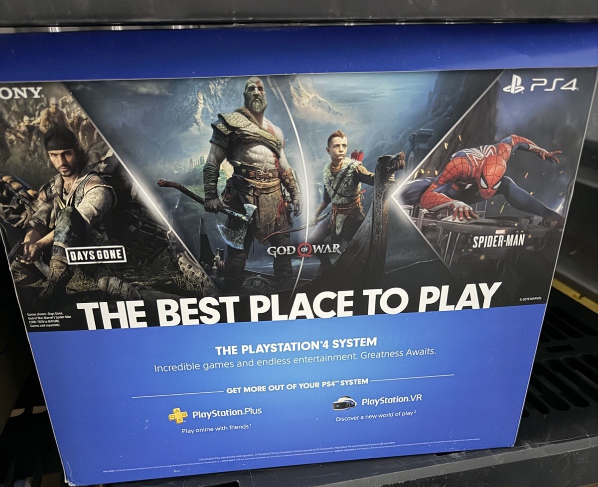 Sony PlayStation 4 Slim PS4 1TB HDR 1080p NTSC-U/C Black Console NO CONTROLLER