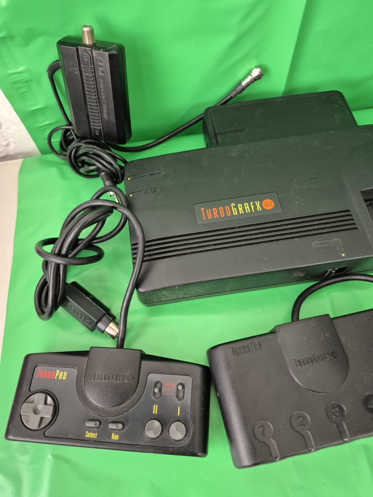 NEC Turbo Grafx-16 Console with two Controllers and TurboTap Used