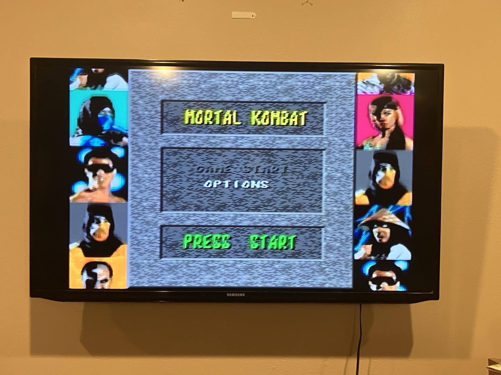 Sega Gensis Console 1 Two Controllers & Mortal Kombat Game Tested & Working