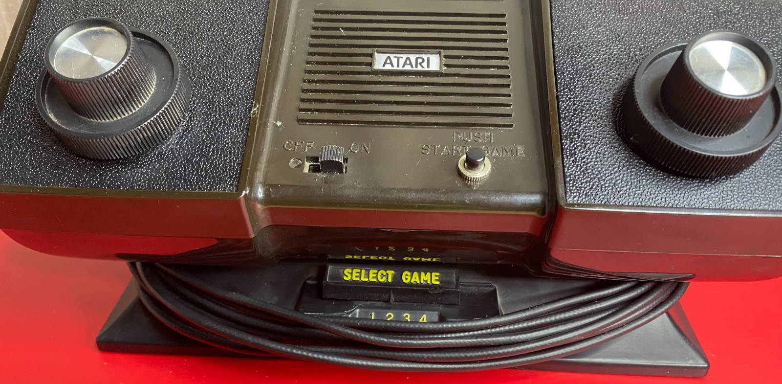 Vintage Atari SUPER PONG C-140 Early Video Game Console – Untested but Clean!