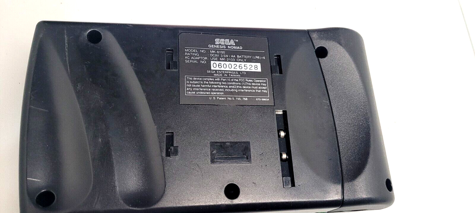 Sega Genesis Nomad Console Only + Sport & Casino Game