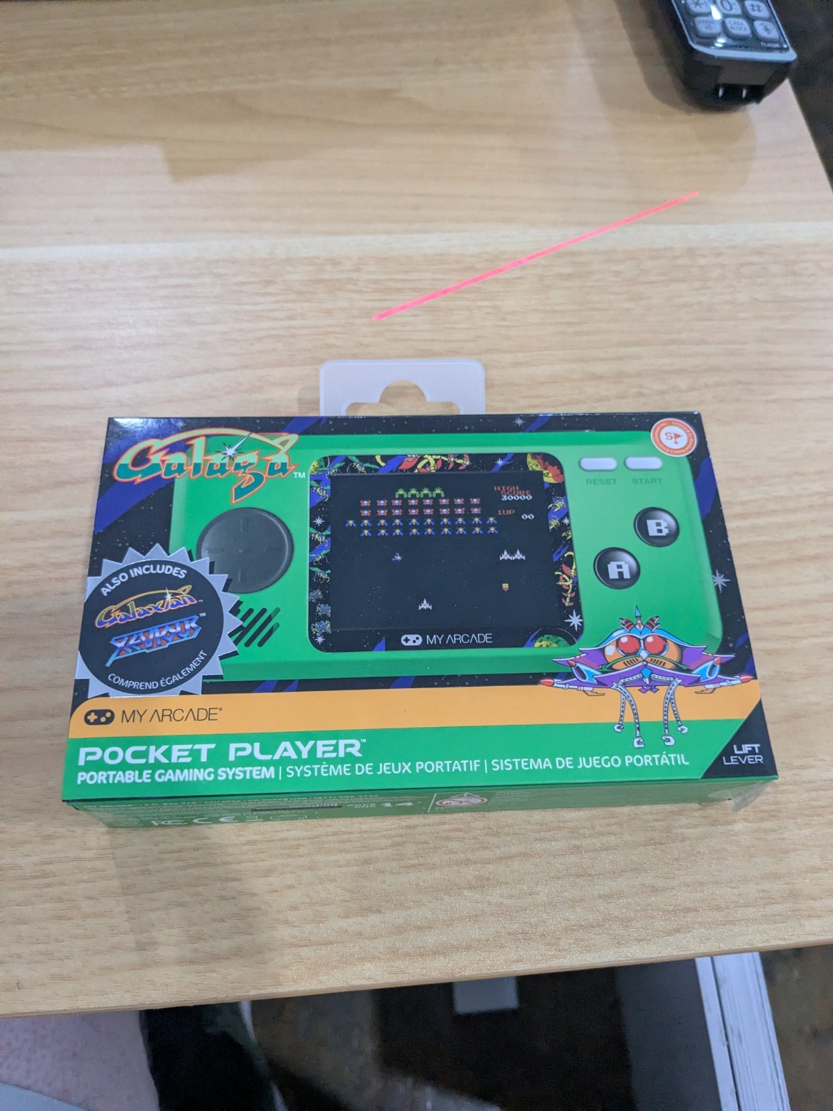 T1 My Arcade GALAGA Pocket Player Portable Gaming System New and Sealed!