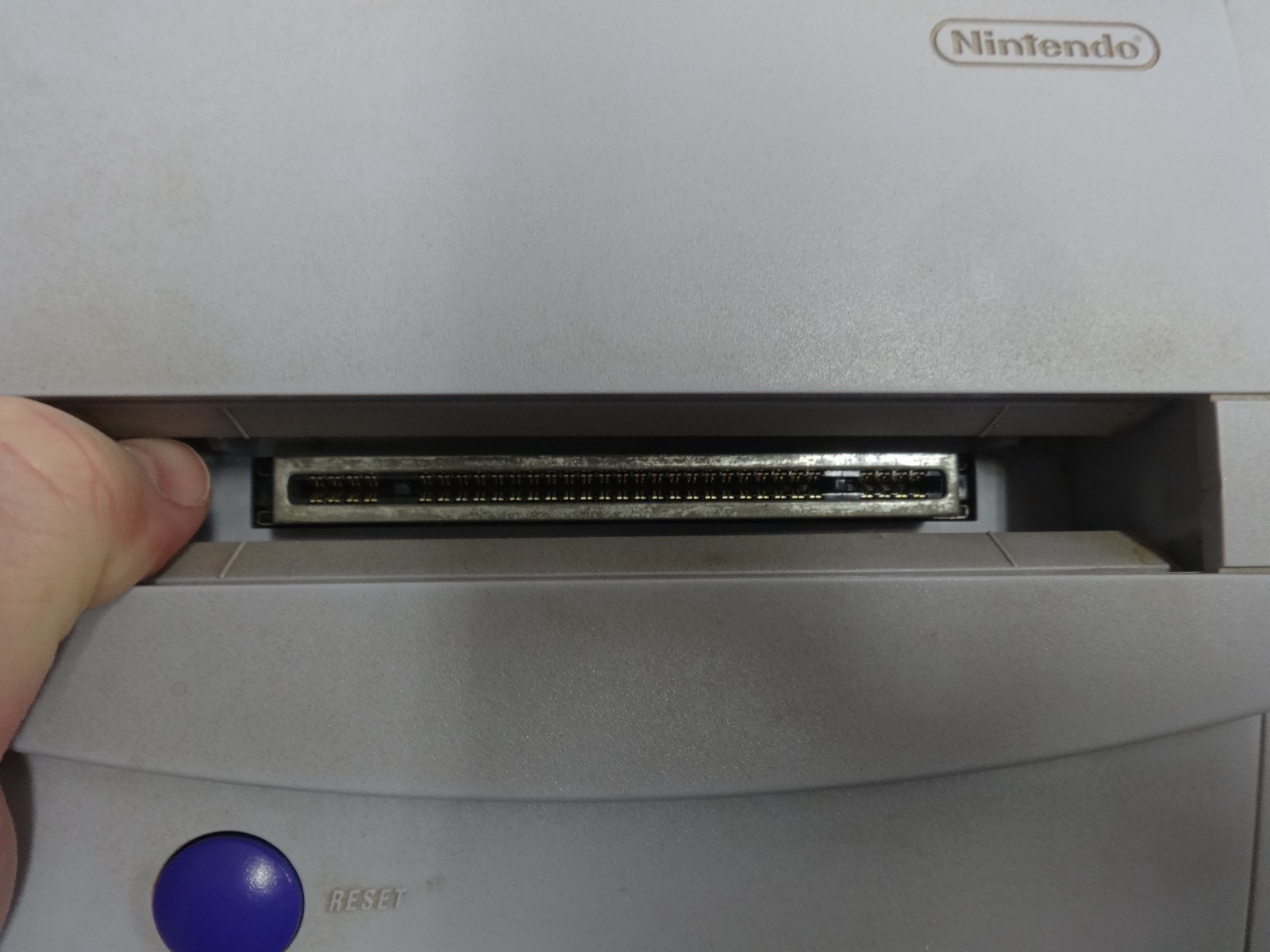 Super Nintendo Entertainment System SNES Jr. Console SNS 101 Tested & Works Auth