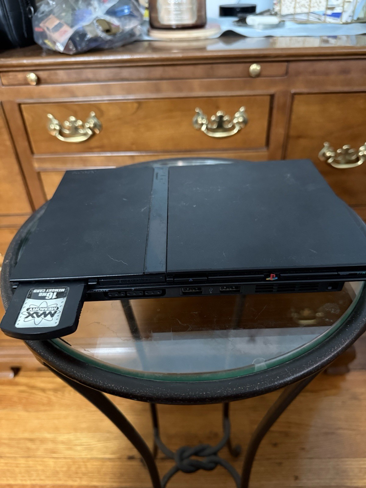 Sony PlayStation 2 (SLIM) – Tested – CONSOLE & 16MB Card, Cable And Controller
