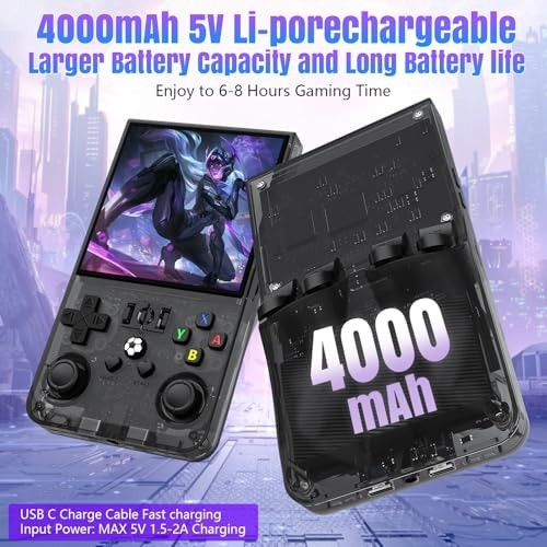 Retro Handheld Gaming Console – 4″ IPS HD Screen, 18,000+ Games, 4000mAh Battery